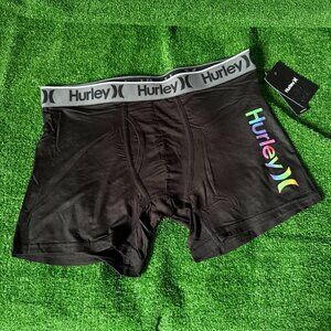 Hurley One & Only Black Microfiber Soft Iconic Underwear Boxer Brief Size L NWT